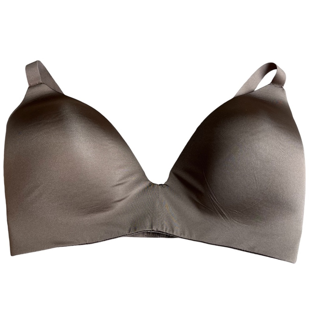 Skims 40DDDD Wireless Lightly Lined scoop brown bra espresso